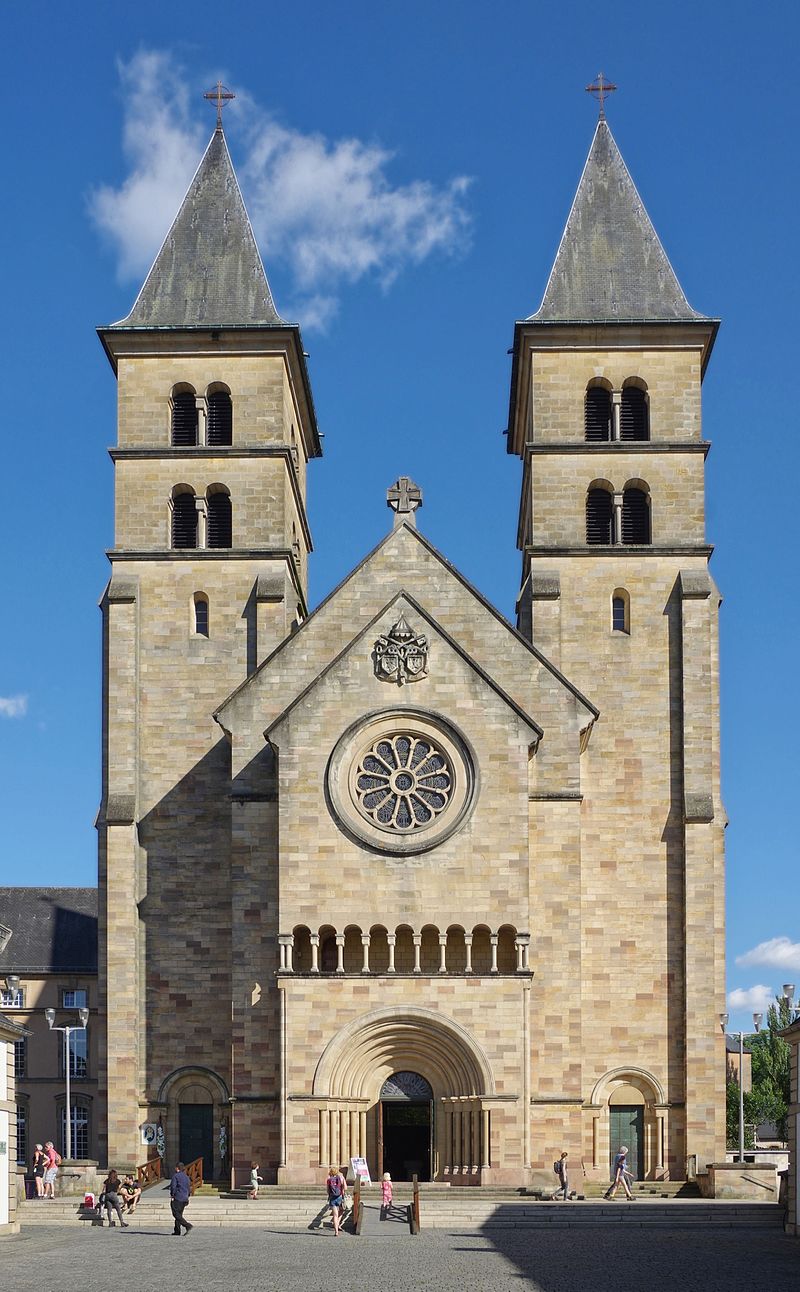 Basilique (ancienne abbatiale) d'Echternach Image de Wikipedia (©Berthold Werner) - (CC BY-SA 3.0)