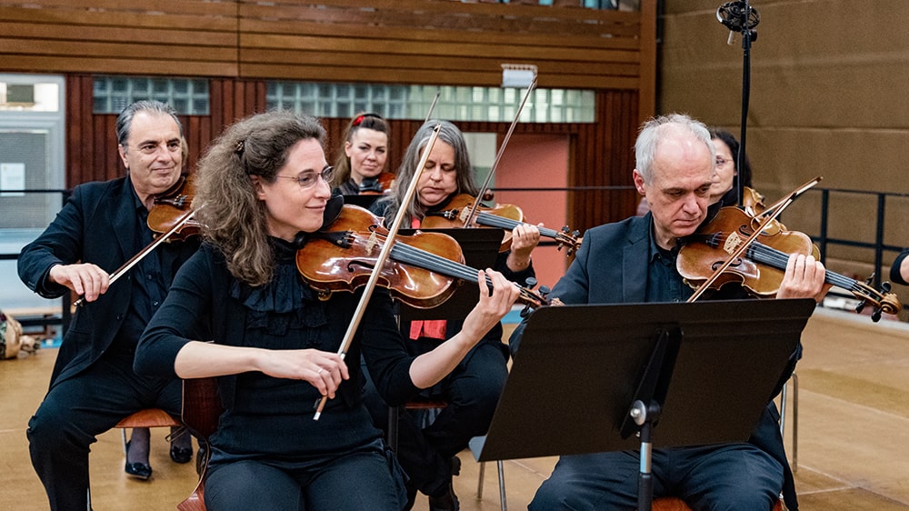 First violins of the Estro Armonico in action